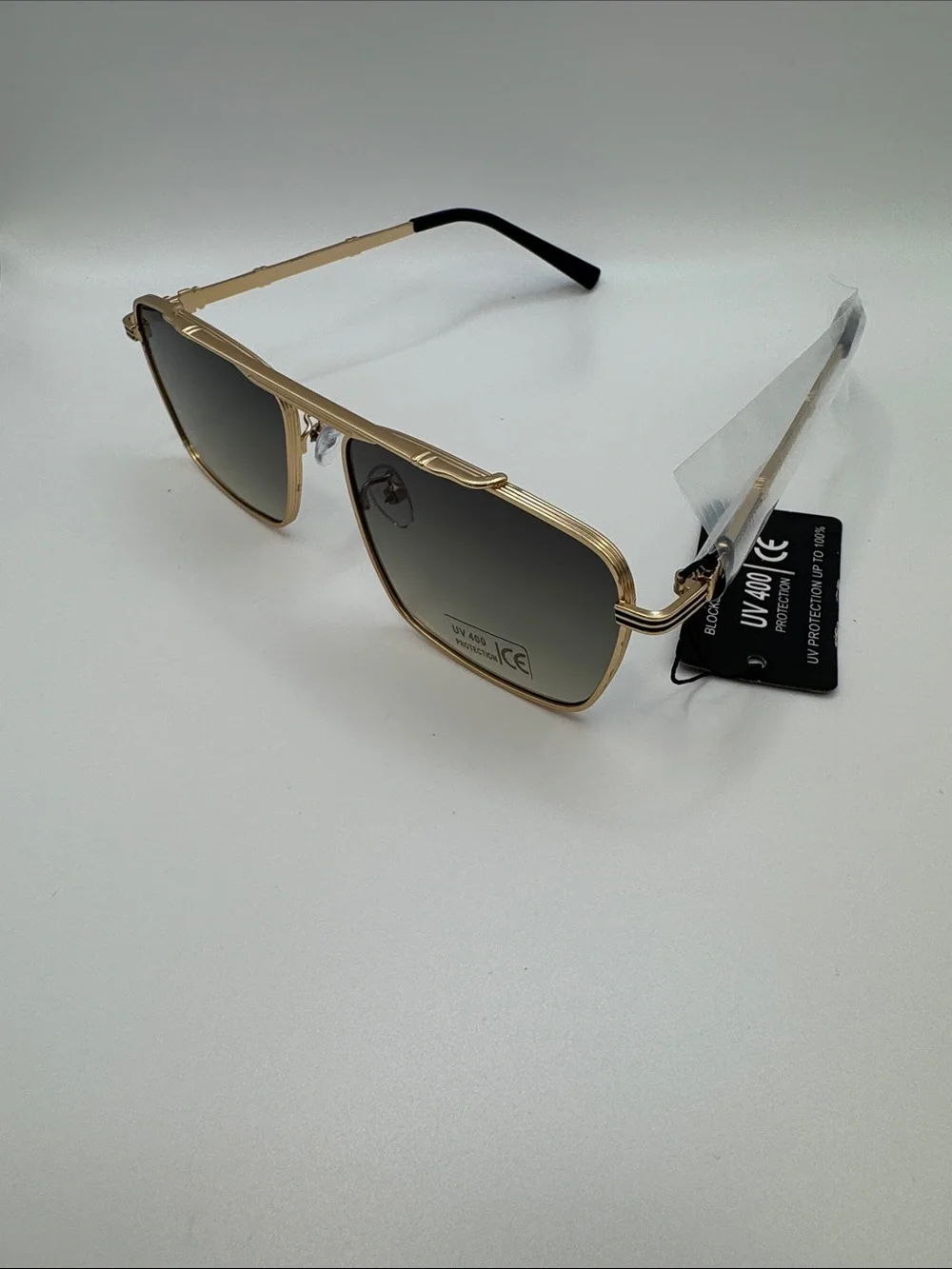Gold Frame Grey Lens Women's Sunglasses